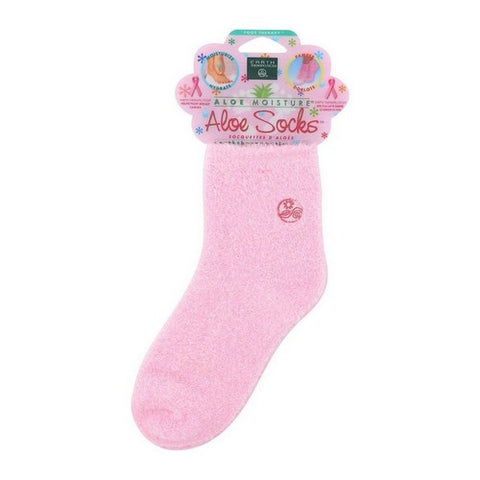 Earth Therapeutics, Spa Socks Aloe Infused Pink, 1 Pair Earth Therapeutics