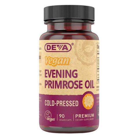 Deva Vegan Vitamins, Vegan Evening Primrose Oil, 90 Vcaps Deva Vegan Vitamins