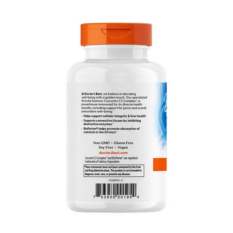 Doctors Best, High Absorption Curcumin, 1000 Mg, 120 Tablets Doctors Best