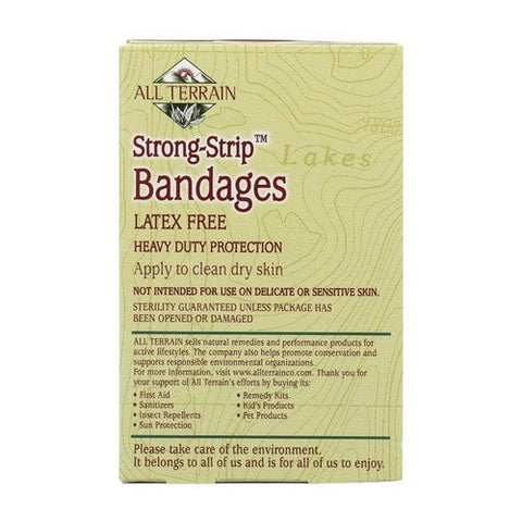 All Terrain, Strong Strip Bandages Latex Free, 20 Count All Terrain