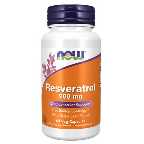 Now Foods, Natural Resveratrol, 200 Mg, 60 VCaps Now Foods
