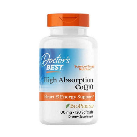 Doctors Best, High Absorption CoQ10 with Bioperine, 100 mg, 120 Softgels Doctors Best