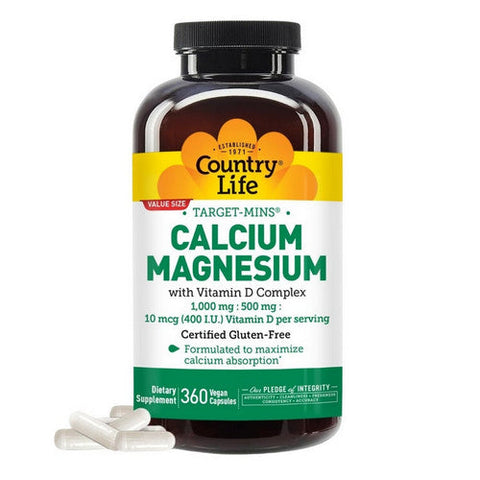 Country Life, Calcium-Magnesium Complex, 360 Tabs Country Life