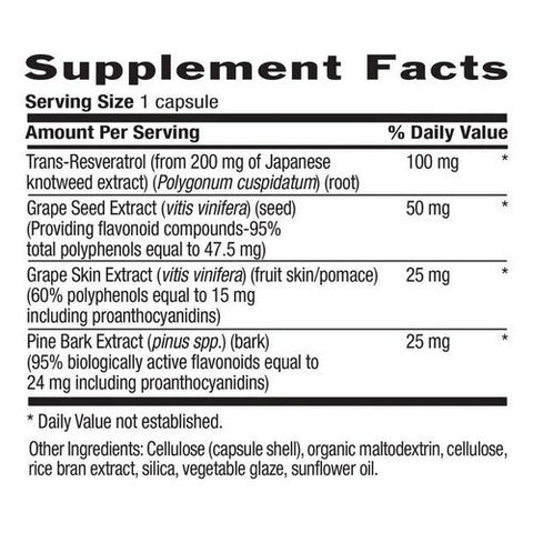 Country Life, Resveratrol Plus, 120 Caps Country Life