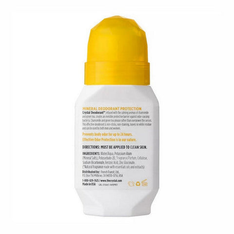 Crystal, Mineral-Enriched Deodorant Roll-On Chamomile And Green Tea, 2.25 Oz Crystal