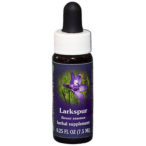 Flower Essence Services, Larkspur Dropper, 0.25 oz Flower Essence Services