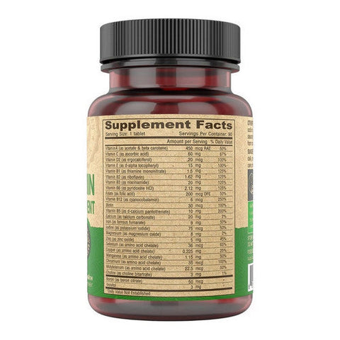 Deva Vegan Vitamins, Vegan Multivitamin And Mineral Tiny, 90 Tabs Deva Vegan Vitamins