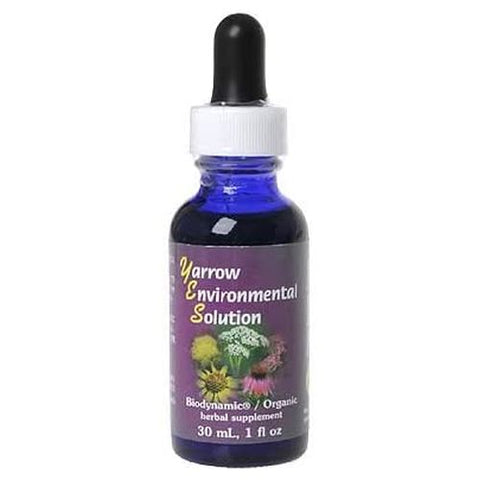Flower Essence Services, Yarrow Environmental Solution Dropper, Dropper 1 oz Flower Essence Services