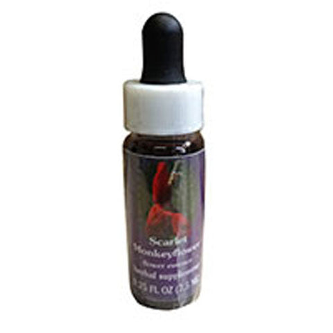 Flower Essence Services, Scarlet Monkeyflower Dropper, 0.25 oz Flower Essence Services