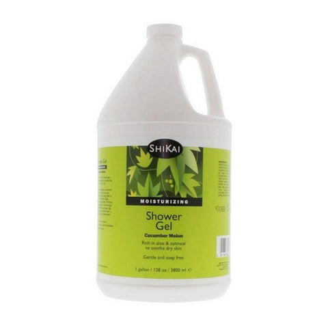 Shikai, Moisturizing Shower Gel Cucumber Melon, 1 Gallon Shikai
