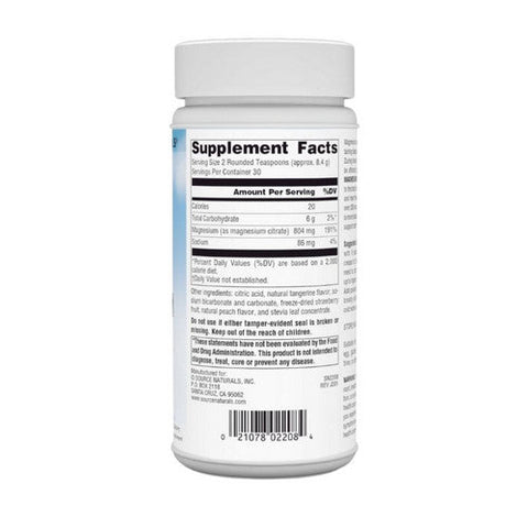 Source Naturals, Magnesium Serene Powder, Tangerine Flavor 9 oz Source Naturals