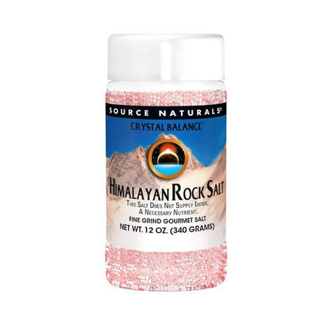 Source Naturals, Crystal Balance Himalayan Rock Salt, Fine Grind Refill 12 oz Source Naturals