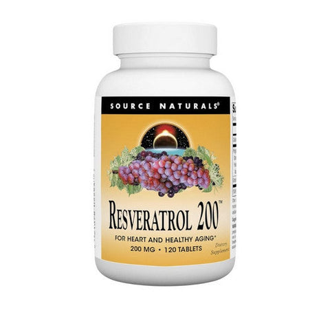 Source Naturals, Resveratrol, 200 mg, 120 Tabs Source Naturals