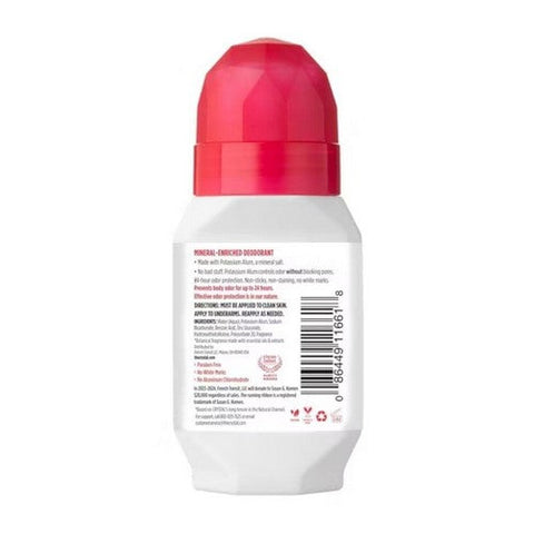 Crystal, Mineral Deodorant Roll-On Pomegranate, 2.25 Oz Crystal