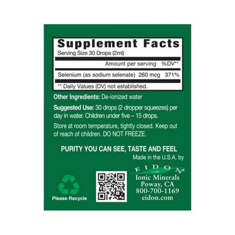 Eidon Ionic Minerals, Selenium Concentrate, 2 Oz Eidon Ionic Minerals