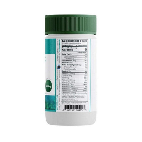 Green Foods Corporation, Organic Chlorella, 500 Mg, 120 Tabs Green Foods Corporation