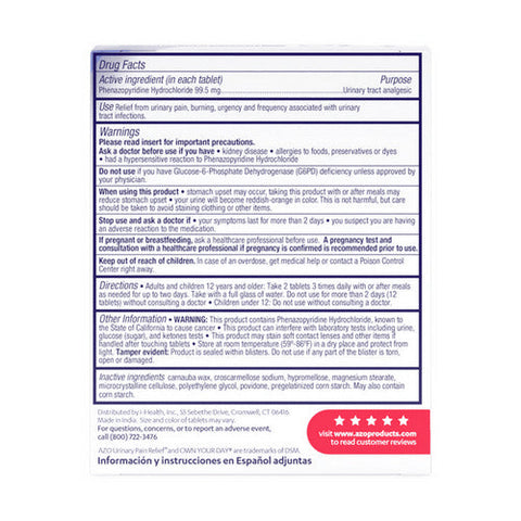Azo, Urinary Pain Relief Maximum Strength, 12 Tabs Azo