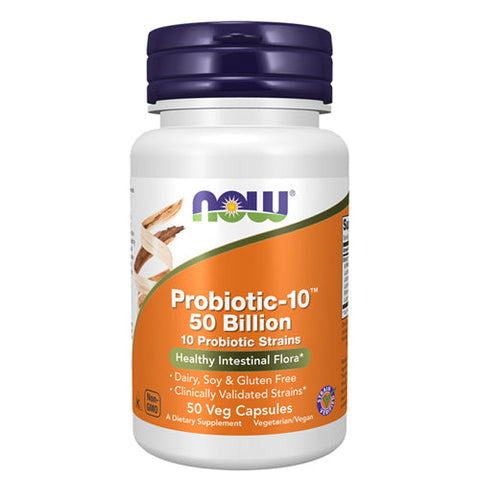 Now Foods, Probiotic-10 50 Billion, 50 Veg Capsules Now Foods