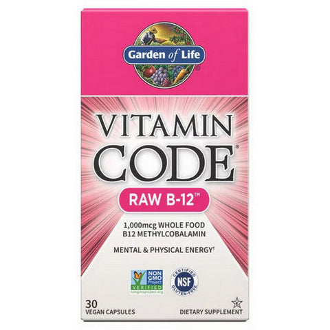 Garden of Life, Vitamin Code Raw B-12, 1000 Mcg, 30 Caps Garden of Life