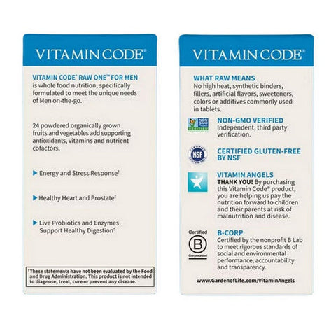 Garden of Life, Vitamin Code, Raw One for Men 75 Caps Garden of Life