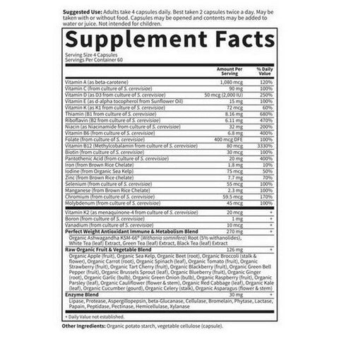 Garden of Life, Vitamin Code, Perfect Weight Formula 240 Caps Garden of Life