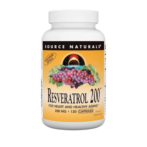 Source Naturals, Resveratrol, 200 mg, 120 Vcaps Source Naturals