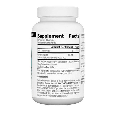 Source Naturals, Lactase Digest, 180 Vcaps Source Naturals