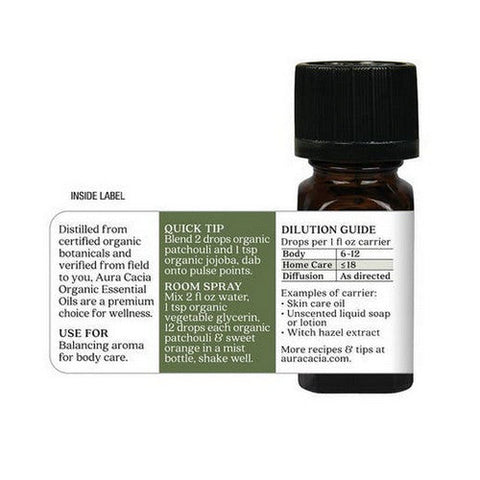 Aura Cacia, Essential Oil, Patchouli 0.25 oz Aura Cacia