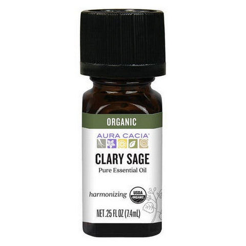 Aura Cacia, Essential Oil, Clary Sage 0.25 oz Aura Cacia