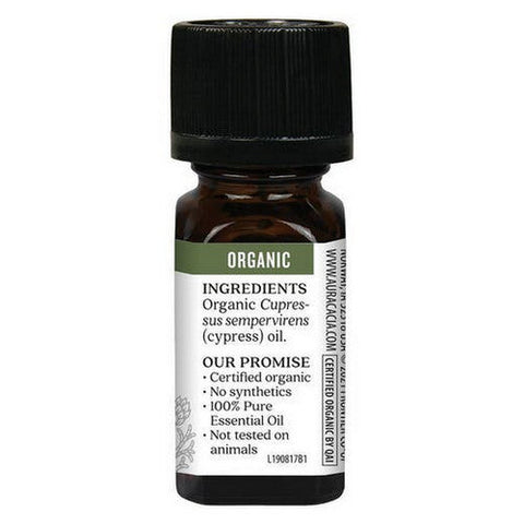 Aura Cacia, Organic Cypress Essential Oil, 0.25 Oz Aura Cacia