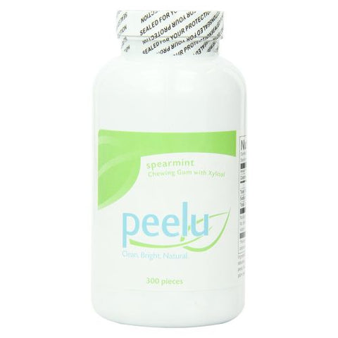 Peelu, Dental Chewing Gum, Spearmint 300 CT Peelu