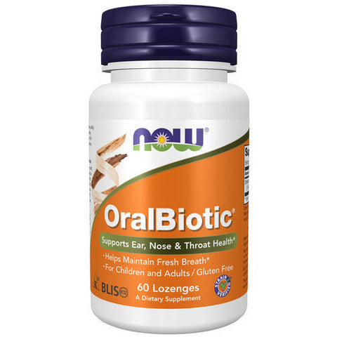 Now Foods, OralBiotic Blis K12, 60 Lozenges