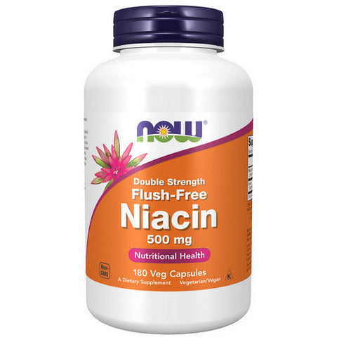 Now Foods, Flush-Free Niacin, 500mg, 180 Vcaps Now Foods