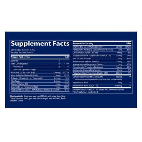 Trace Minerals, Electrolyte Stamina Power Pak Raspberry, 30 Packets Trace Minerals