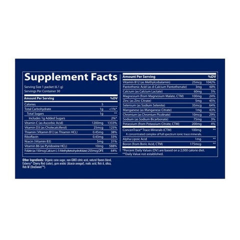 Trace Minerals, Electrolyte Stamina Power Pak Cranberry, 30 Packets Trace Minerals