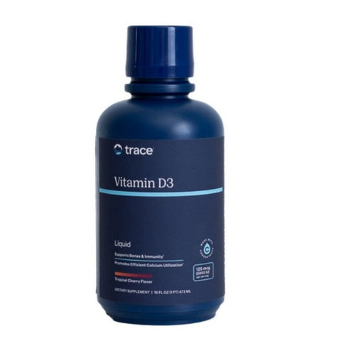Trace Minerals, Vitamin D3 Tropical Cherry, 16 oz Trace Minerals