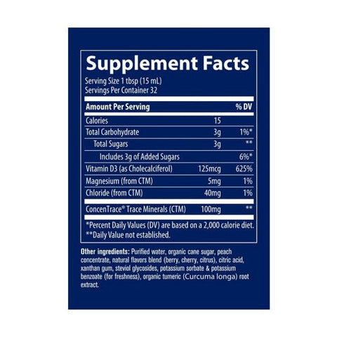 Trace Minerals, Vitamin D3 Tropical Cherry, 16 oz Trace Minerals