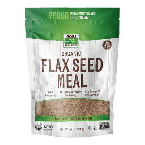Now Foods, Flax Seed Organic, Meal 22 oz Now Foods