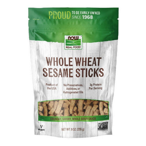 Now Foods, Sesame Sticks, Salted (Whole Wheated) 9 oz Now Foods