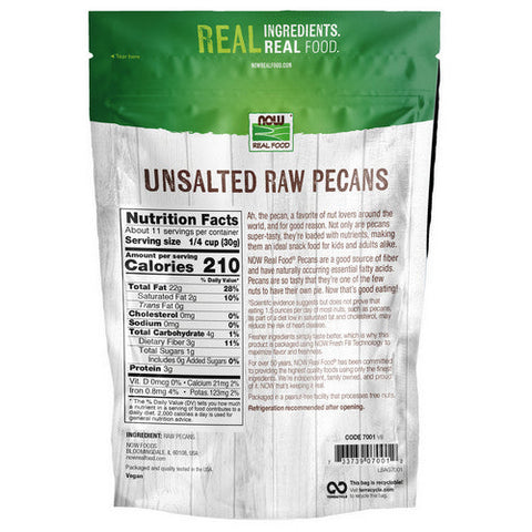 Now Foods, Pecans Halves and Pieces Raw, 12 oz Now Foods