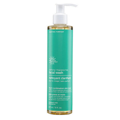 Earth Science, Clarifying Facial Wash, Fragrance Free 8 oz Earth Science