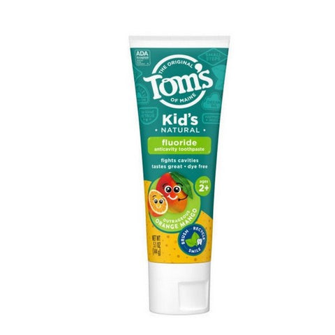 Tom's Of Maine, Kid's Toothpaste Natural Fluoride Outrageous Orange Mango, Orange Mango, 4.2 oz Tom's Of Maine