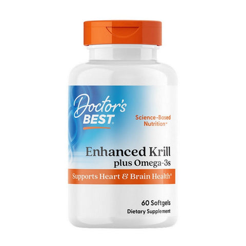 Doctors Best, Real Krill Enhanced with DHA & EPA, 60 softgels Doctors Best