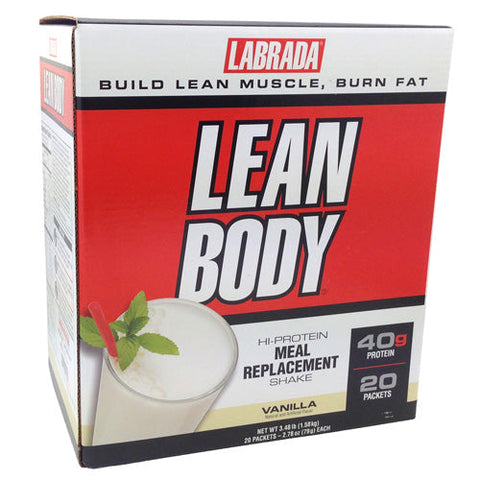 LABRADA NUTRITION, Lean Body Powder, Vanilla 20 ct LABRADA NUTRITION