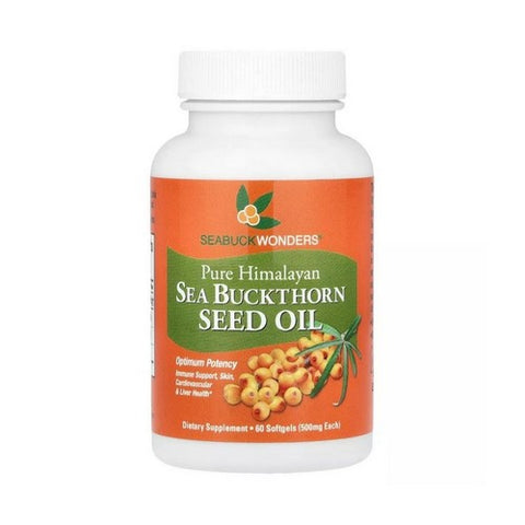 Seabuck Wonders, Sea Buckthorn Seed Oil, 500 Mg, 60 Softgels Seabuck Wonders