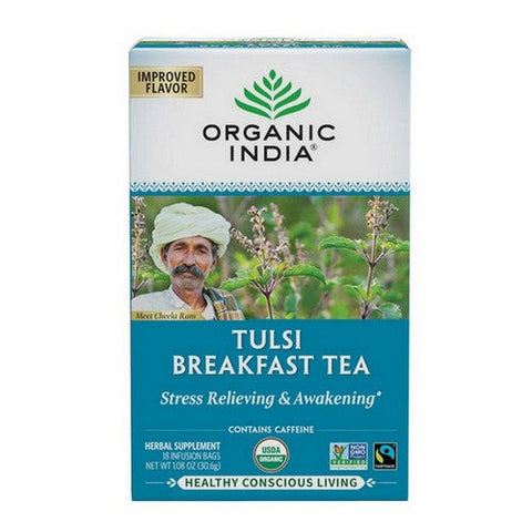 Organic India, Tulsi Tea India Breakfast, 18 bags Organic India