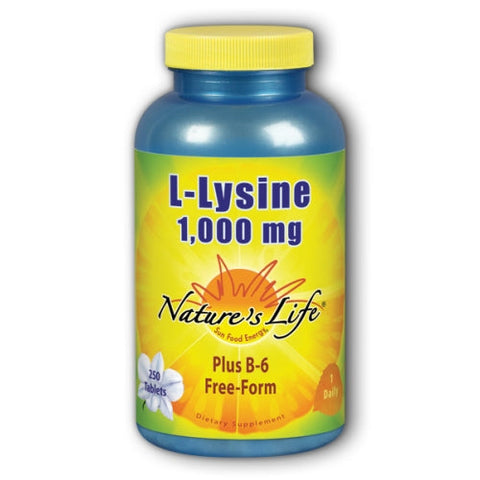 Nature's Life, L-Lysine, 1000 mg, 250 tabs Nature's Life