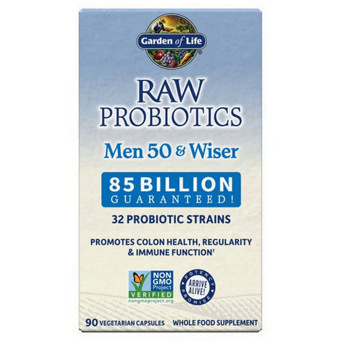 Garden of Life, RAW Probiotics Men, 50 & Wiser 90 caps Garden of Life