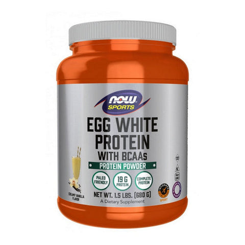 Now Foods, Egg White Protein, Creamy Vanilla Powder, 1.5 lbs Now Foods