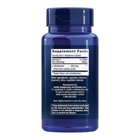 Life Extension, L-Glutamine, 500 mg, 100 caps